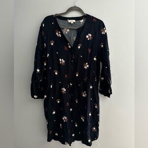 Long sleeve floral dress, size large